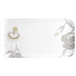 Plate, rectangular, Shape "nova", Passion flower, 30 x 16 cm