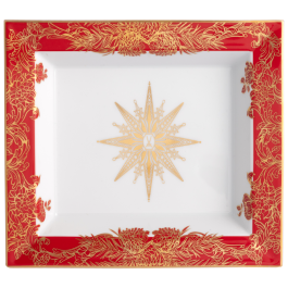 Vide-Poche, large, "Meissen Christmas Star", red, 21 x 18,5 cm