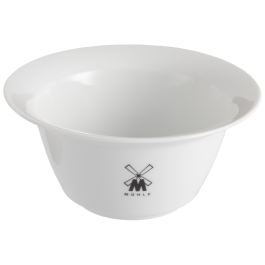 Shaving bowl, Logo company Mühle, trademark, platinum, Ø 12,5 cm