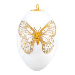 Easter egg, Butterfly, gold, H 5 cm