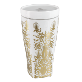 Coffee to go mug with porcelain lid, Shape "nova", "Shakespeare", V 0,35 l