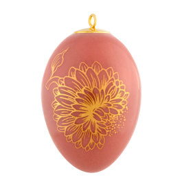 Easter egg, "Golden Onion Style", red, H 5 cm