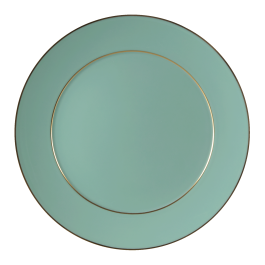 Starter- and Dessert Plate, Shape "No 41", "Urban Colors", celadon, gold, Ø 22 cm
