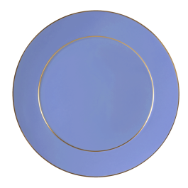 Starter- and Dessert Plate, Shape "No 41", "Urban Colors", dark blue, gold, Ø 22 cm
