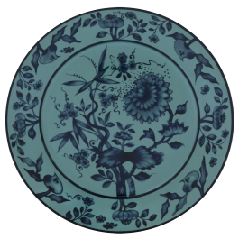 Charger Plate, Shape "No 41", "The Original", petrol, Ø 33 cm