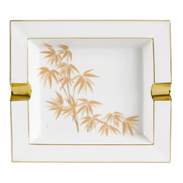 Ashtray, "Golden Bamboo", 21 x 18,5 cm