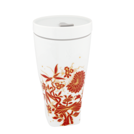 Coffee to go mug with porcelain lid, Shape "nova", "MEISSEN Christmas Original", V 0,35 l