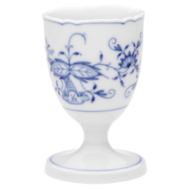Egg Cup, Shape "New Cutout", Blue Onion, white rim, H 7 cm