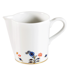 Cream jug, Shape "No 41", Noble Blue, forget-me-not, cobalt blue, red, gold, V 0,15 l