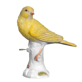Bird, Coloured, without gold, H 9,5 cm
