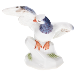 Bird, Coloured, without gold, H 5 cm