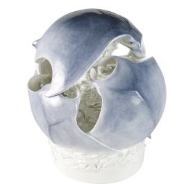 Sphere of rays, Coloured, singature Meissen exclusive collection, lim., H 44 cm