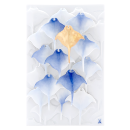 Wall Painting “Ray, Small", 20 x 13 cm