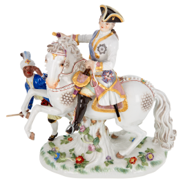 Empress Elisabeth I on horseback, H 23 cm
