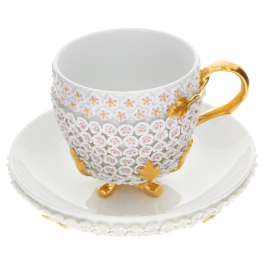 Cup with Snowball Blossoms, H 8,5 cm