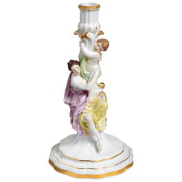 Candlestick, Coloured, with gold, Limited Masterpieces, H 32 cm