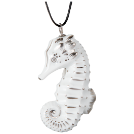 Pendant "Platinum" Full relief Seahorse, 5 x 2,9 cm