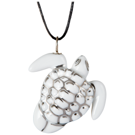 Pendant "Platinum" Full relief Turtle, 4 x 3,3 cm