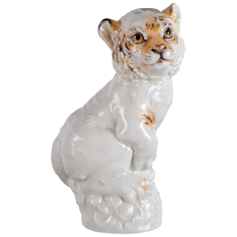 Chinese Annual Animal Tiger, Yellow, H 12 cm