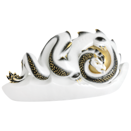 Flaming Pearl in black and gild, lim. 25, H 15,5 cm