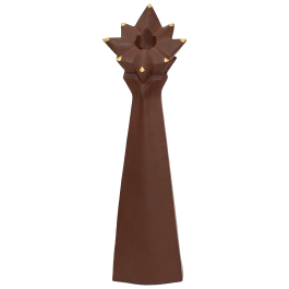 Candlestick, Coloured gold, H 30 cm
