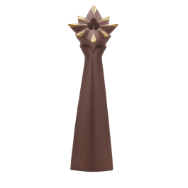Candlestick, Coloured gold, H 30 cm