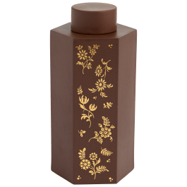 Box, Golden flower garden, Böttger Stoneware
