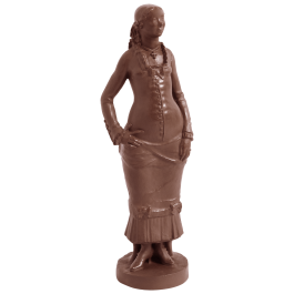 Girl Standing, Böttger Stoneware, H 35 cm