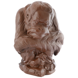 "Orang-utan" figurine in Boettger stoneware