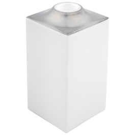 Candlestick, large, Shape "MEISSEN® Cosmopolitan", Platinum, H 11 cm