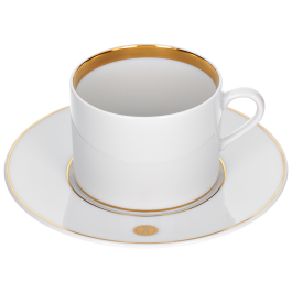 Coffee cup & saucer, Swords Luxury Gold, gold rim, V 0,15 l