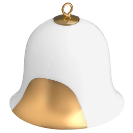Bell, golden Dot, H 5 cm