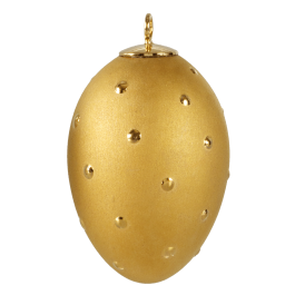 Easter egg, Dots of gold, H 5 cm