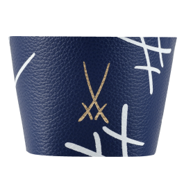 Cuff for coffee to go mug large, "Swords", dark blue (87045)