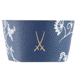 Cuff for coffee to go mug small, "Blue Onion", grey-blue (8059) for "The Original" yellow