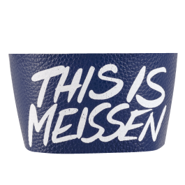 Cuff for coffee to go mug small, "This is MEISSEN", dark blue (87045)