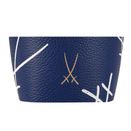 Cuff for coffee to go mug small, "SWORDS", dark blue (87045)