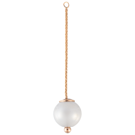 Pendant Pearl Collection Pure White, 750 rose gold, 1 porcelain pearl 12mm