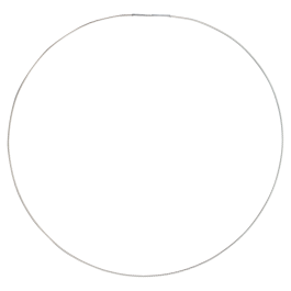 Collierkette Edelstahl, Seil 1.0 mm mit Bajonettverschluss, 45 cm