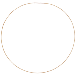 Collierkette Edelstahl rosévergoldet 2N18, Seil 1.0 mm mit Bajonettverschluss, 45 cm