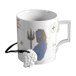 Jewellery-Set Sternzeichen "Aquarius", 2-tlg., Pendant & Mug