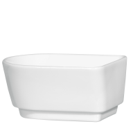 Twin bowl, Shape "Vitruv", white, L 8 cm