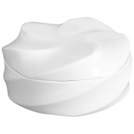Box, "Twist", white, Ø 16,5 cm