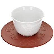 Tea bowl & saucer, white, V 0,05 l