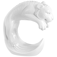 Chinese Zodiac Sign Tiger, white, H 11,5 cm