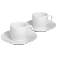 Espresso set, 4-pcs, Shape "MEISSEN® Cosmopolitan", white