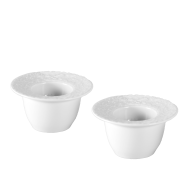 Egg cup set, 2-pcs, Royal Blossom, white, Shape "No 41"