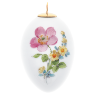 Easter egg, Vintage Flower Painting 2, Dog Rose, H 5 cm