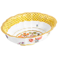 Bowl, small, "Fruit and flower painting", 18,8 x 14,5 cm
