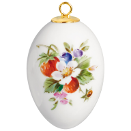 Easter egg, Vintage Fruitpainting, strawberry, H 5 cm